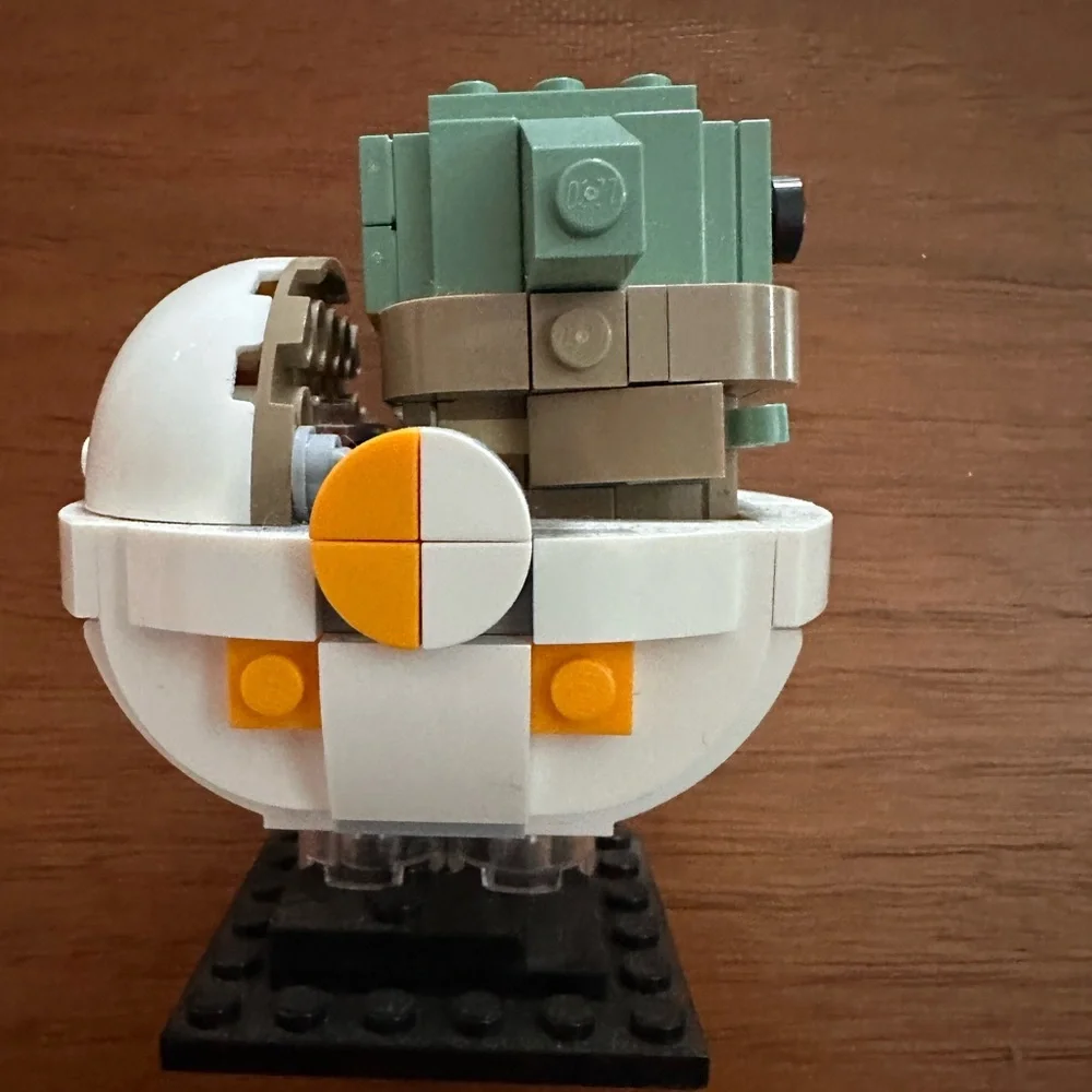 Lego 75317 Star Wars Brickheadz The Mandalorian & The Child Grogu completed used